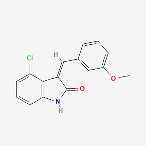 4-chloro-3-[(Z)-(3-methoxyphenyl)methylidene]-1H-indol-2-one
