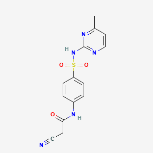 2-cyano-N-{4-[(4-methylpyrimidin-2-yl)sulfamoyl]phenyl}acetamide