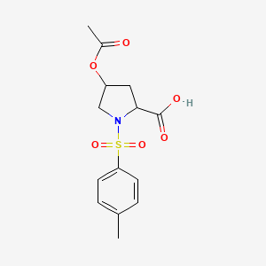 4-Acetoxy-1-tosylpyrrolidine-2-carboxylic acid
