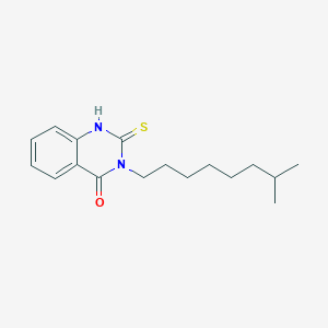 molecular formula C17H24N2OS B2723187 2-巯基-3-(7-甲基辛基)喹唑啉-4(3H)-酮 CAS No. 731776-64-0