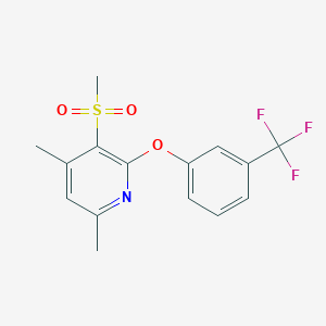 4,6-Dimethyl-3-(methylsulfonyl)-2-[3-(trifluoromethyl)phenoxy]pyridine