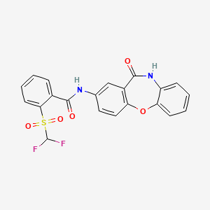 2-((difluoromethyl)sulfonyl)-N-(11-oxo-10,11-dihydrodibenzo[b,f][1,4]oxazepin-2-yl)benzamide