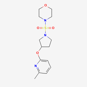 4-((3-((6-Methylpyridin-2-yl)oxy)pyrrolidin-1-yl)sulfonyl)morpholine