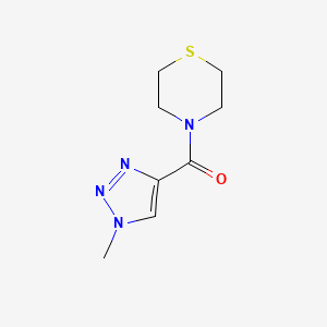 molecular formula C8H12N4OS B2723208 4-(1-methyl-1H-1,2,3-triazole-4-carbonyl)thiomorpholine CAS No. 2097923-61-8