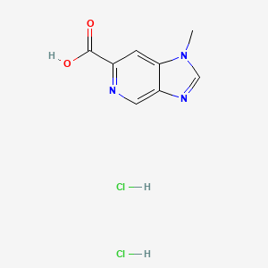 molecular formula C8H9Cl2N3O2 B2723210 1-Methylimidazo[4,5-c]pyridine-6-carboxylic acid;dihydrochloride CAS No. 2243512-84-5