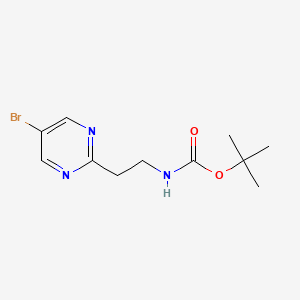molecular formula C11H16BrN3O2 B2723241 Tert-butyl [2-(5-bromopyrimidin-2-yl)ethyl]carbamate CAS No. 914395-16-7