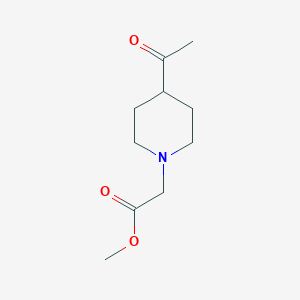 molecular formula C10H17NO3 B2723276 Methyl 2-(4-acetylpiperidin-1-yl)acetate CAS No. 1340113-79-2