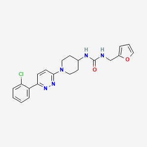 1-(1-(6-(2-Chlorophenyl)pyridazin-3-yl)piperidin-4-yl)-3-(furan-2-ylmethyl)urea