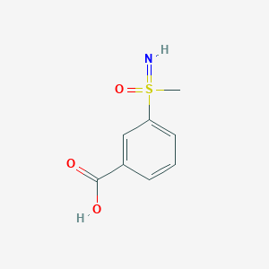 molecular formula C8H9NO3S B2723285 3-[Imino(methyl)oxo-lambda6-sulfanyl]benzoic acid CAS No. 1800399-17-0