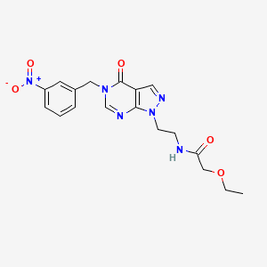 2-ethoxy-N-(2-(5-(3-nitrobenzyl)-4-oxo-4,5-dihydro-1H-pyrazolo[3,4-d]pyrimidin-1-yl)ethyl)acetamide