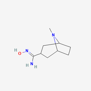 molecular formula C9H17N3O B2723298 N'-hydroxy-8-methyl-8-azabicyclo[3.2.1]octane-3-carboximidamide CAS No. 1567652-22-5