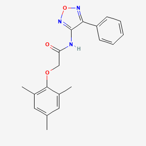 molecular formula C19H19N3O3 B2723323 N-(4-苯基-1,2,5-噁二唑-3-基)-2-(2,4,6-三甲基苯氧基)乙酰胺 CAS No. 880791-80-0