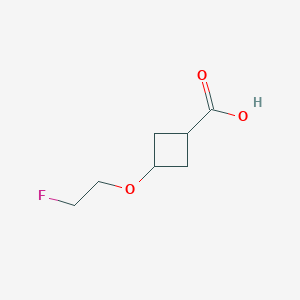 molecular formula C7H11FO3 B2723332 3-(2-Fluoroethoxy)cyclobutane-1-carboxylic acid CAS No. 1708160-35-3