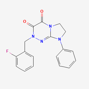 2-(2-fluorobenzyl)-8-phenyl-7,8-dihydroimidazo[2,1-c][1,2,4]triazine-3,4(2H,6H)-dione