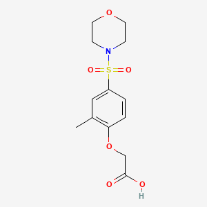 [2-Methyl-4-(morpholin-4-ylsulfonyl)phenoxy]acetic acid