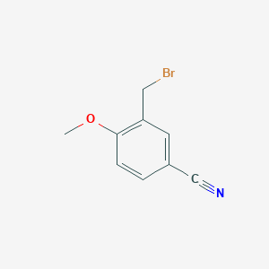 molecular formula C9H8BrNO B2723345 3-(溴甲基)-4-甲氧基苯甲腈 CAS No. 101207-62-9