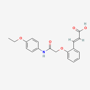 molecular formula C19H19NO5 B2723390 (2E)-3-(2-{[N-(4-ethoxyphenyl)carbamoyl]methoxy}phenyl)prop-2-enoic acid CAS No. 937599-34-3