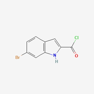 molecular formula C9H5BrClNO B2723393 6-Bromo-1H-indole-2-carbonyl chloride CAS No. 1260828-14-5