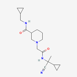 1-{[(1-cyano-1-cyclopropylethyl)carbamoyl]methyl}-N-(cyclopropylmethyl)piperidine-3-carboxamide