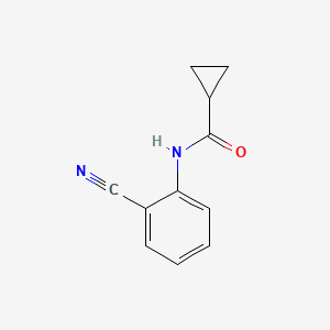 molecular formula C11H10N2O B2723419 N-(2-cyanophenyl)cyclopropanecarboxamide CAS No. 124005-87-4