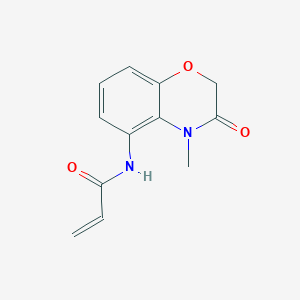 molecular formula C12H12N2O3 B2723425 N-(4-Methyl-3-oxo-1,4-benzoxazin-5-yl)prop-2-enamide CAS No. 2361642-44-4