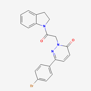 6-(4-bromophenyl)-2-(2-(indolin-1-yl)-2-oxoethyl)pyridazin-3(2H)-one