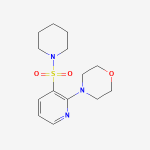 molecular formula C14H21N3O3S B2723431 4-[3-(Piperidin-1-ylsulfonyl)pyridin-2-yl]morpholine CAS No. 1280928-88-2
