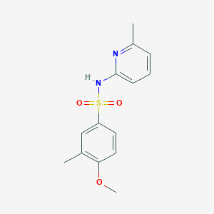 molecular formula C14H16N2O3S B272350 4-methoxy-3-methyl-N-(6-methyl-2-pyridinyl)benzenesulfonamide 