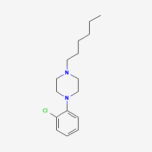 1-(2-Chlorophenyl)-4-hexylpiperazine