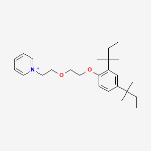 molecular formula C25H38ClNO2 B2723512 1-(2-{2-[2,4-Bis(2-methylbutan-2-yl)phenoxy]ethoxy}ethyl)pyridinium CAS No. 365543-46-0