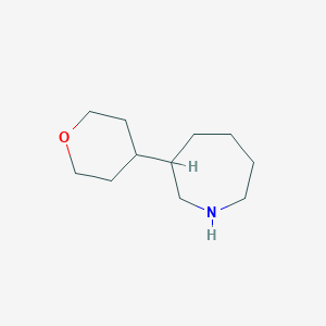 molecular formula C11H21NO B2723517 3-(Oxan-4-yl)azepane CAS No. 1547080-97-6