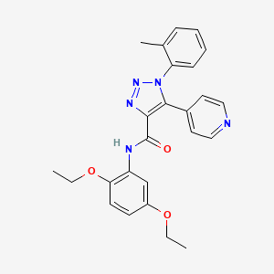molecular formula C25H25N5O3 B2723533 N-(2,5-diethoxyphenyl)-5-(pyridin-4-yl)-1-(o-tolyl)-1H-1,2,3-triazole-4-carboxamide CAS No. 2177366-44-6