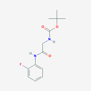 tert-butyl N-{[(2-fluorophenyl)carbamoyl]methyl}carbamate