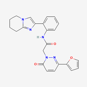 2-(3-(furan-2-yl)-6-oxopyridazin-1(6H)-yl)-N-(2-(5,6,7,8-tetrahydroimidazo[1,2-a]pyridin-2-yl)phenyl)acetamide