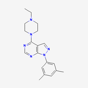 molecular formula C19H24N6 B2723614 1-(3,5-dimethylphenyl)-4-(4-ethylpiperazin-1-yl)-1H-pyrazolo[3,4-d]pyrimidine CAS No. 955319-95-6