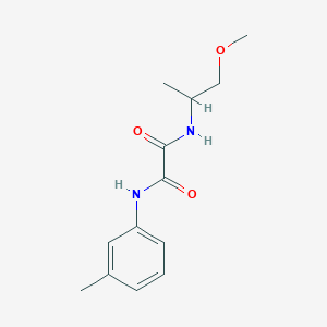 molecular formula C13H18N2O3 B2723635 N1-(1-甲氧基丙基)-N2-(间甲苯基)草酰胺 CAS No. 920181-01-7