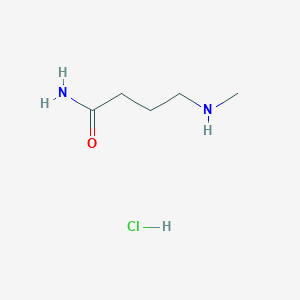 molecular formula C5H13ClN2O B2723663 4-(甲基氨)丁酰胺盐酸盐 CAS No. 1951438-97-3