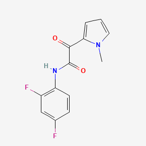 molecular formula C13H10F2N2O2 B2723668 N-(2,4-二氟苯基)-2-(1-甲基-1H-吡咯-2-基)-2-氧代乙酰胺 CAS No. 477872-05-2