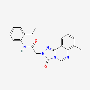 molecular formula C20H19N5O2 B2723678 N-(2-乙基苯基)-2-(7-甲基-3-氧代[1,2,4]三唑并[4,3-c]喹唑-2(3H)-基)乙酰胺 CAS No. 1207002-80-9