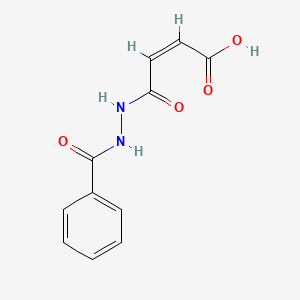 molecular formula C11H10N2O4 B2723693 (2Z)-4-oxo-4-[2-(phenylcarbonyl)hydrazinyl]but-2-enoic acid CAS No. 144333-82-4