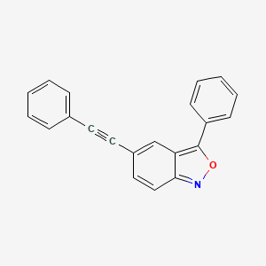 molecular formula C21H13NO B2723702 3-Phenyl-5-(2-phenylethynyl)-2,1-benzoxazole CAS No. 170378-65-1