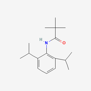 molecular formula C17H27NO B2723711 N-[2,6-di(propan-2-yl)phenyl]-2,2-dimethylpropanamide CAS No. 215715-81-4