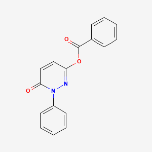 molecular formula C17H12N2O3 B2723724 6-氧代-1-苯基-1,6-二氢-3-吡啶基苯甲酸酯 CAS No. 478029-28-6