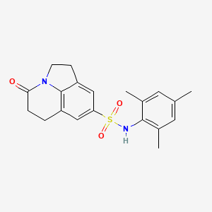 B2723739 N-mesityl-4-oxo-2,4,5,6-tetrahydro-1H-pyrrolo[3,2,1-ij]quinoline-8-sulfonamide CAS No. 898419-86-8