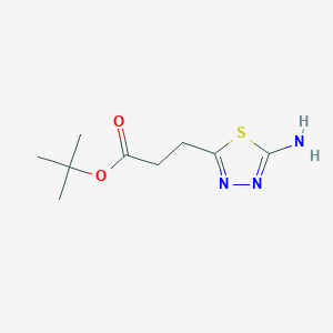 B2723755 Tert-butyl 3-(5-amino-1,3,4-thiadiazol-2-yl)propanoate CAS No. 2248317-89-5