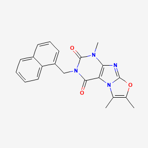 B2723758 1,6,7-trimethyl-3-(naphthalen-1-ylmethyl)oxazolo[2,3-f]purine-2,4(1H,3H)-dione CAS No. 899751-68-9