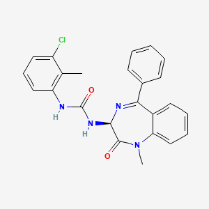 molecular formula C24H21ClN4O2 B2723770 1-(1-甲基-2-氧代-5-苯基-2,3-二氢-1H-1,4-二氮杂环庚烷-3-基)-3-(3-氯-2-甲基苯基)脲 CAS No. 1796911-57-3