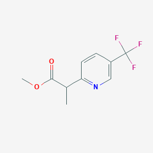 molecular formula C10H10F3NO2 B2723777 Methyl 2-(5-(trifluoromethyl)pyridin-2-yl)propanoate CAS No. 2122048-41-1
