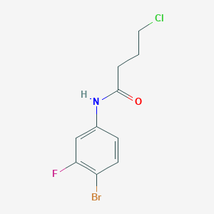 molecular formula C10H10BrClFNO B2723780 N-(4-bromo-3-fluorophenyl)-4-chlorobutanamide CAS No. 1461707-31-2