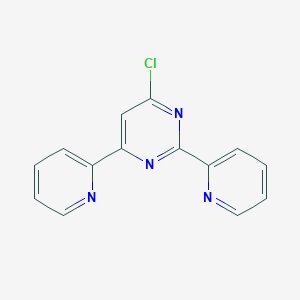 molecular formula C14H9ClN4 B2723783 4-氯-2,6-二(2-吡啶基)嘧啶 CAS No. 10198-68-2